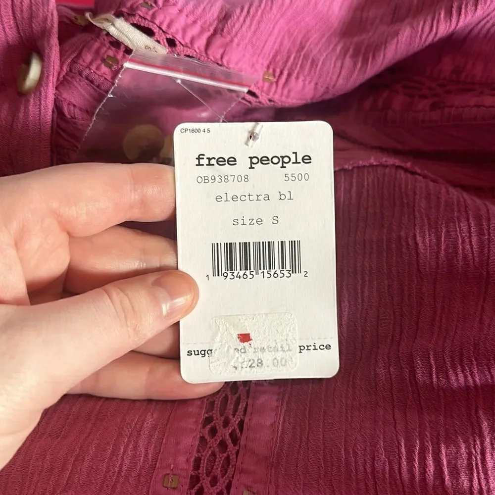 NWT Free People Women’s Button Up Top